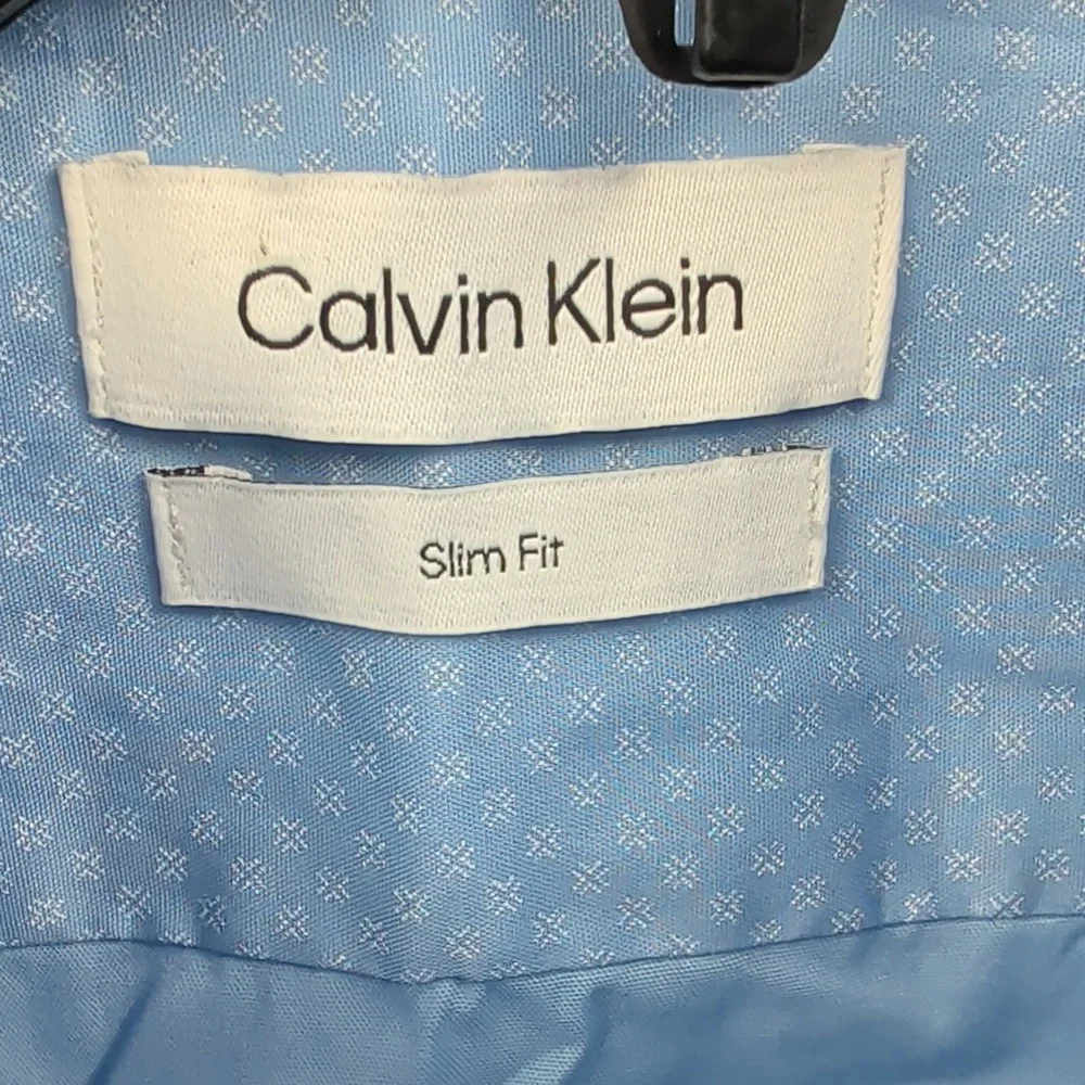 Calvin Klein Men's Light Blue Shirt 15 1/2 Nwt New - Picture 3 of 4